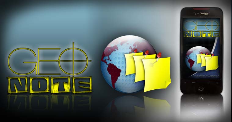 GeoNote Droid Application [Logo & Identity Creation / 2010]