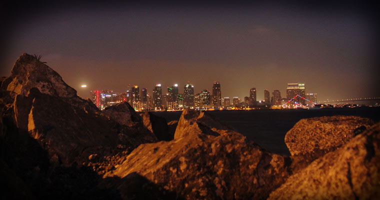 Skyline View from Harbor Island [San Diego, California / 2010]