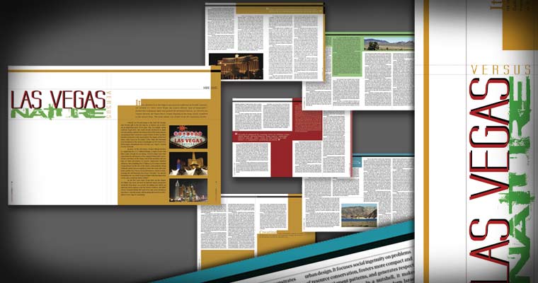 Las Vegas VS Nature [Magazine Layout / 2008]