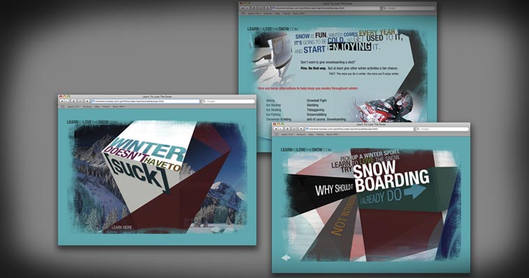Learn To Love The Snow [Interactive Website / 2008]