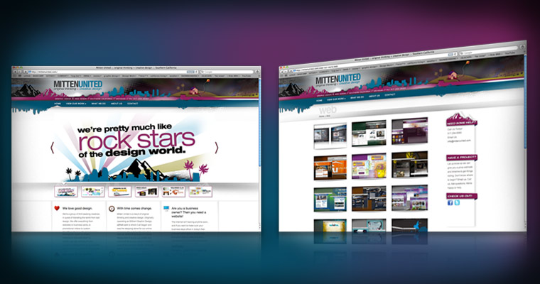 Mitten United - Southern California Graphic Design [Website Design & Development / 2011]