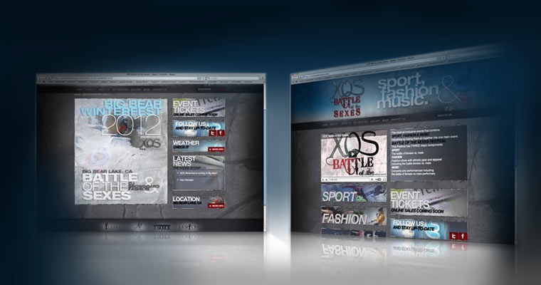 XOS Productions [Website Design & Development / 2011]